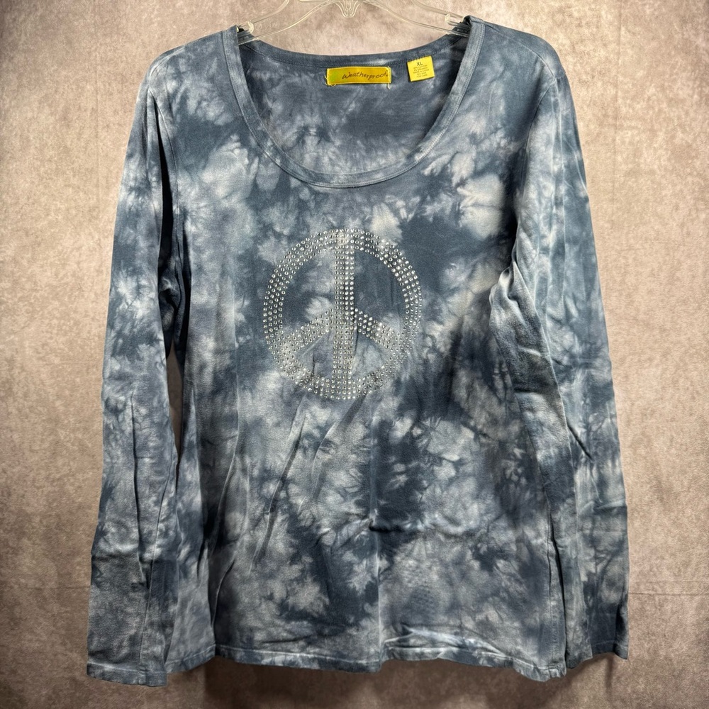 ❄️Weatherproof Women’s Xl Embellished Blue Long Sleeve Top